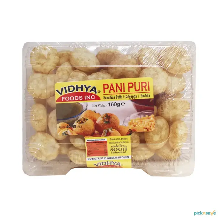Vidhya Panipuri 40-45 pcs 160g