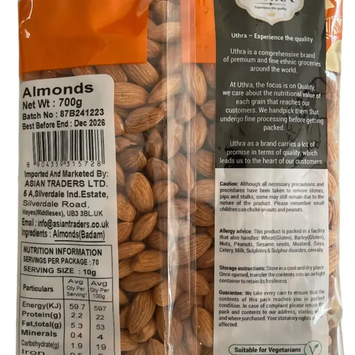 Uthra Almonds 700g