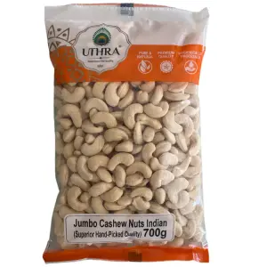 Uthra Jumbo Cashew Nuts 700g